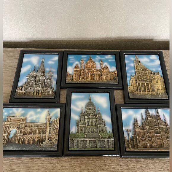 Gothic Cathedral Church 6-pc Gallery Wall Art Set - Picture 2 of 12